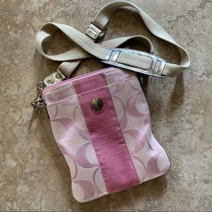 Coach ballet pink swing bag